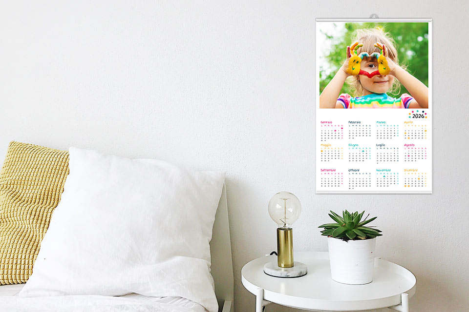 Calendario Fotografico Calendario Poster da parete annuale 30x45