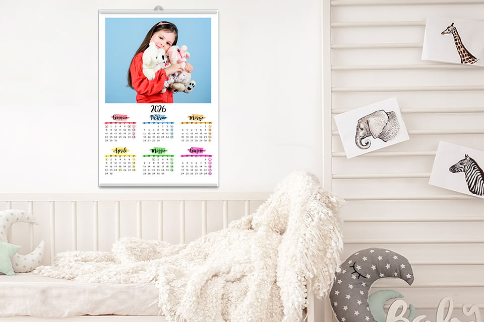 Calendario SeipiùSei Calendario da parete monopagina bimestrale
